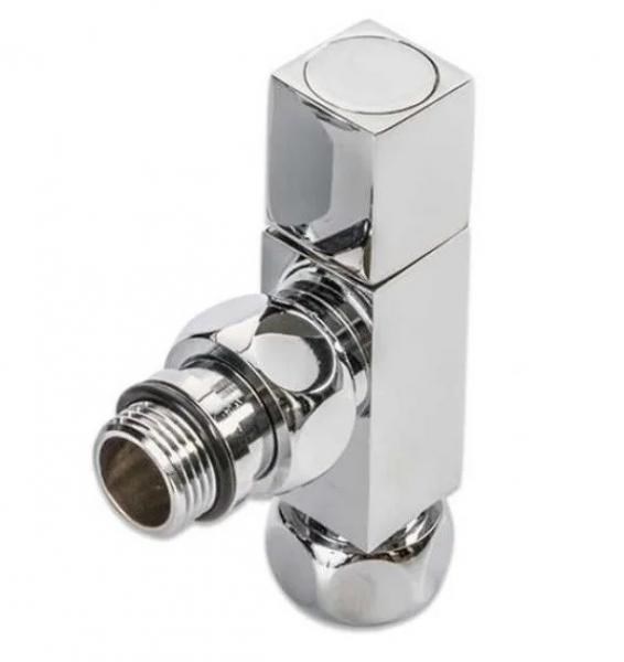Поворотный кран для углового соединения TIM 3/4"-1/2" [квадратный] гайка / штуцер  [1 пара], арт. KV20-LFM032 KV20-LFM032