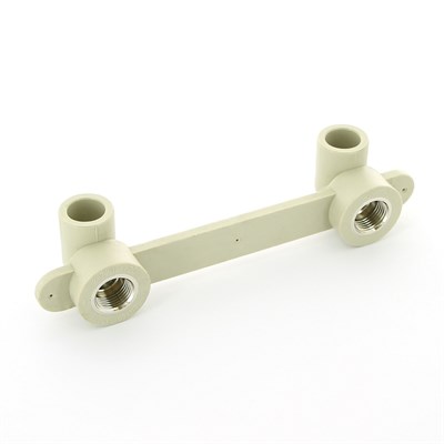 Водорозетка двойная В 20 х 1/2" под гипсокартон, на планке 878574