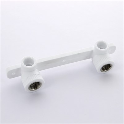 Водорозетка двойная В 25 х 1/2" на планке 857477