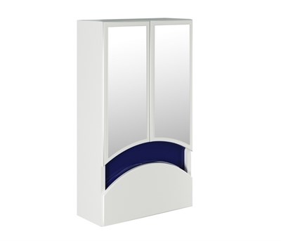 Зеркальный шкаф "РАДУГА-46" синий без подсветки 522951
