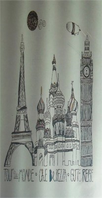 Штора для ванной  Фотопринт 180*180 Paris & London DX-021 без колец 521809