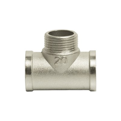 Тройник 3/4'' вн/нар/вн VRT® никель 523626