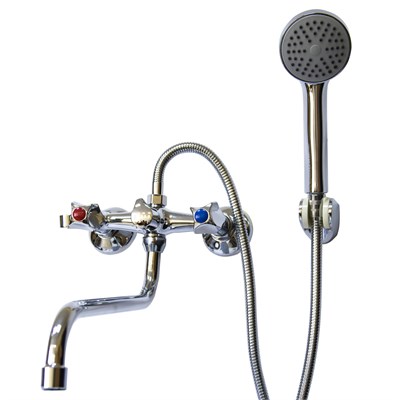 Смеситель для ванны и раковины 1/2 рез Казань КС-97 97102 мет мах РУС 519373