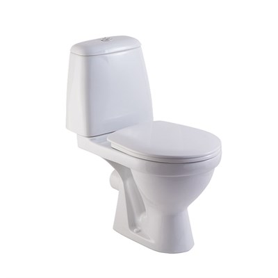 Унитаз-компакт "Премьер-ЛЮКС" (гориз, нижн, сид.полип. м/лифт, 2-кн.арм.) (Rosa) 513225