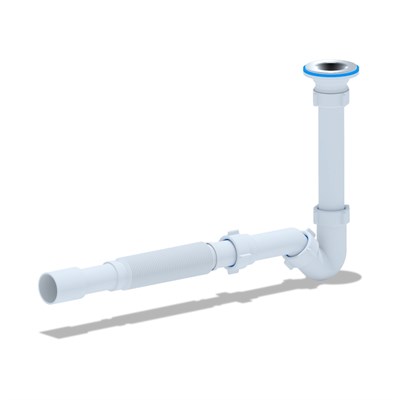 Сифон для биде 1 1/4*32 с гофрой 32*32/40 BD1015 АНИ пласт 526426