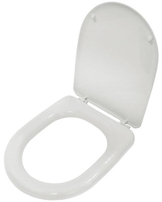 Сиденье для унитаза "Форум" голубовато-белое ИНКОЭР 526507