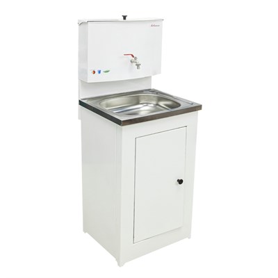 Рукомойник "Акватекс" металл. 500х430 белый (БЕЗ ЭВН-20л +мойка нерж.) в коробе 526802