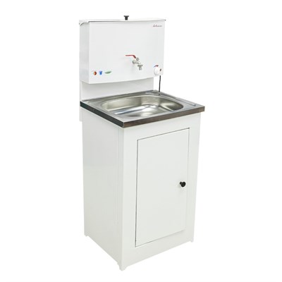 Рукомойник "Акватекс" металл. 500х430 белый (ЭВН-20л +мойка нерж.) в коробе 526801