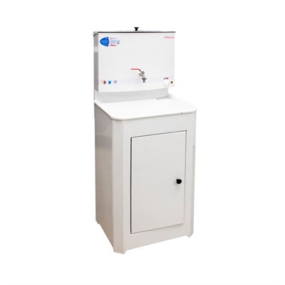 Рукомойник "Акватекс" металл. 500х430 белый (ЭВН-20л +мойка ПЛАСТ.) в коробе 526809