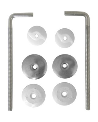 Крепеж для сиденья Атлантик Белый (металл) 527244