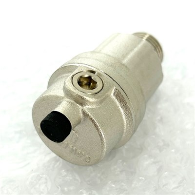Воздухоотводчик автоматический 1/2" с прокладкой O-RING, никелированный 859514