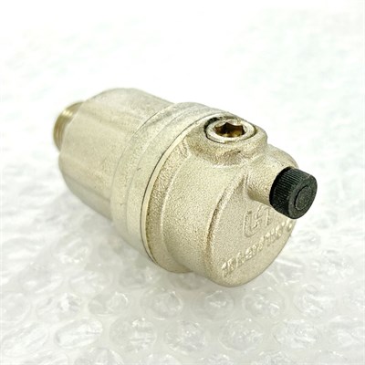 Воздухоотводчик автоматический 3/8" с прокладкой O-RING, никелированный 870447