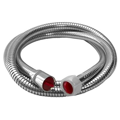 Шланг душевой 150-180 см имп/кон, EPDM, нерж.сталь, хром., растяг. MIXLINE ЛЮКС (блистер) 526783