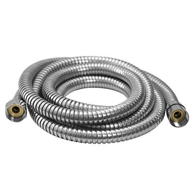 Шланг душевой 200-230 см имп/кон, EPDM, нерж.сталь, хром., растяг. MIXLINE ЛЮКС (блистер) 526785