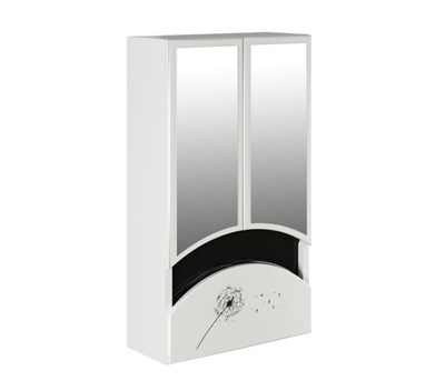 Зеркальный шкаф "РАДУГА-46" ОДУВАНЧИК белый без подсветки 528041