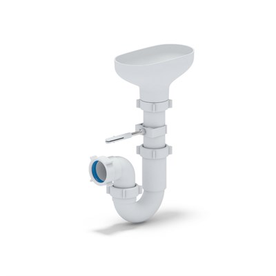 Сифон 1 1/2*40 Ani прямоточный DR0100 с разрывом струи АНИ пласт 528089