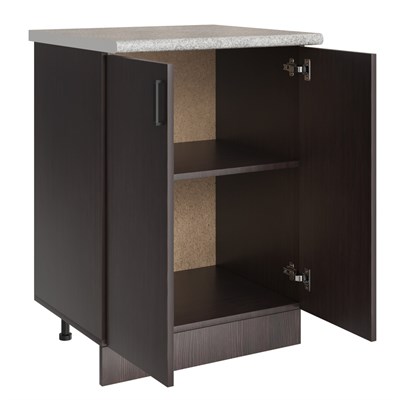 Стол разделочный 60 венге, столешница гранит пёстрый 528710