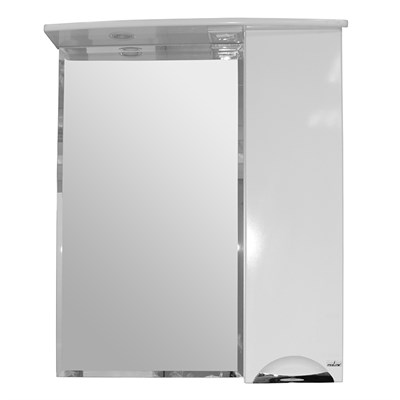 Зеркальный шкаф "КАССИОПЕЯ" правый с подсветкой(ПВХ) 524705