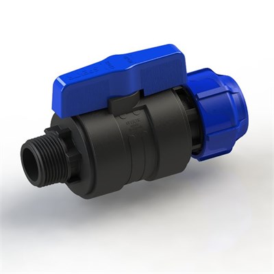 Кран шаровой обжим - наруж 32 - 1 ПЭ PN16 SPEKTR 529516