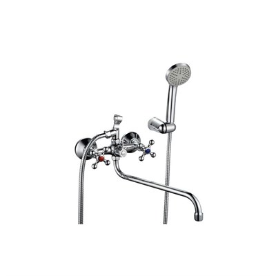 Смеситель для ванны и раковины 1/2 кер Казань КС-97 97073 мет мах КРЕСТ РУС 529754