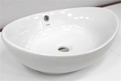 Раковина накладная на столешницу "Гамма-56*37" ш*г овал (Kirovit) 529956