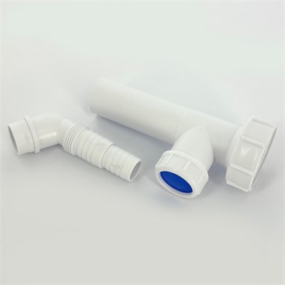 Вставка 1 1/2" x 32 мм с адаптером под углом для слива быт. тех., H=146 мм 880054