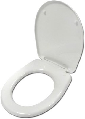 Сиденье для унитаза "Каскада" голубовато-белое ИНКОЭР 530174