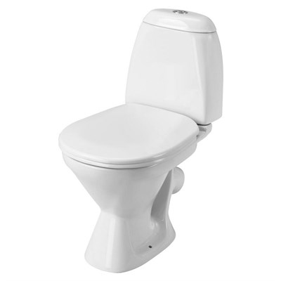 Унитаз-компакт "Римини 2РА ЭКОНОМ полипропилен" (кос.вып. нижн.подв, 2-кн.арм. Уклад,сид.) (Santek) 530505