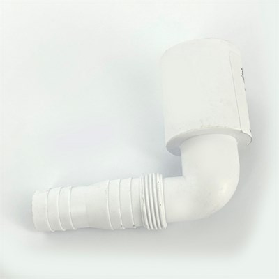 Адаптер под углом 90 для подключения слива бытовой техники, выход 40 мм, белый 859937