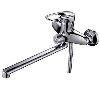 Смеситель для ванны и раковины 40к F22004 FRAP (L излив, лейка 1 реж, хром, латунь) 531230