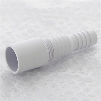 Адаптер прямой для подключения слива бытовой техники, выход 32 мм, белый 868447