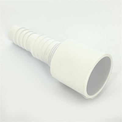 Адаптер прямой для подключения слива бытовой техники, выход 40 мм, белый 858460