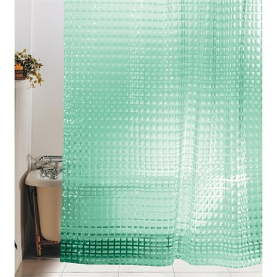 Штора для ванной 3D Green 180*180 ZALEL 3D-154 без колец 531935
