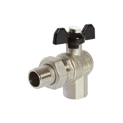 Кран шаровой со сгоном угловой 1/2'' бабочка VRT® 531395