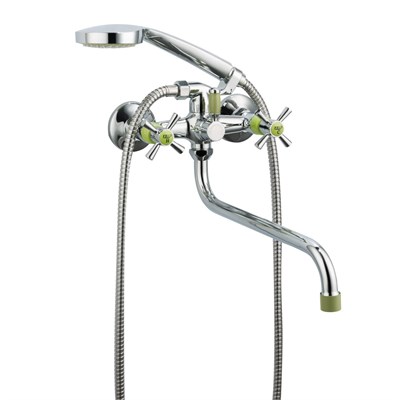 Смеситель для ванны и раковины 1/2 кер R22118-6 FRUD картридж перекл Зеленый 531948