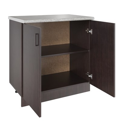 Стол разделочный 80 венге, столешница гранит пёстрый 527069