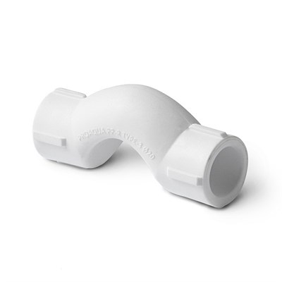 Обводное колено с муфтами 25 PRO AQUA БЕЛЫЙ 532580