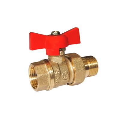 Кран шаровой со сгоном 1/2''  бабочка 11б27п1 Стандарт 232 ГАЛЛОП/PN 40 532612