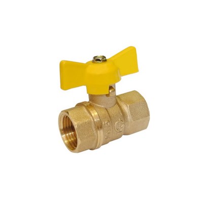 Кран газ шаровой 1/2'' вн/вн бабочка 11б27п Стандарт 230 ГАЛЛОП/ PN40 532622