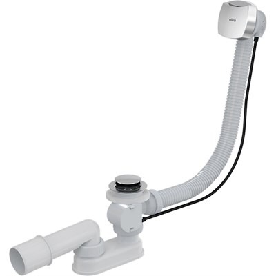 Обвязка для ванны 80 см. полуавтомат пласт.хром пробка 48мм A51CR Alcadrain 532839