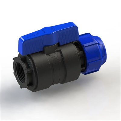 Кран шаровой обжим - вн. 20 - 1/2 ПЭ PN16 SPEKTR 532854