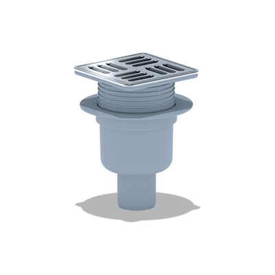 50 трап с вертик. спуском, рег решетка 120х120 нерж, СУХОЙ АНИ пласт TQ5714M 533070