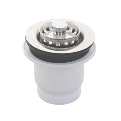 Выпуск (H65мм, D70мм полированная нержавейка сливная решётка) со съёмной фильтрующей решёткой-пробко 877833