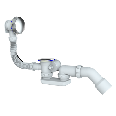 Обвязка на ванну  1 1/2*40 полуавт регулир, с отводом 40*40/50, перелив 50 см S101 UNICORN 533294