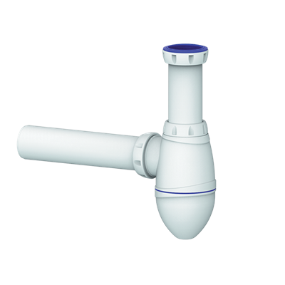 Сифон 1 1/2*40 А410 без выпуска, с трубой 40*40, с переходником 40*32 UNICORN 533256