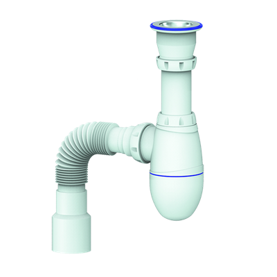 Сифон 1 1/2*40 В220 с гофрой 40*40*50 UNICORN 533262