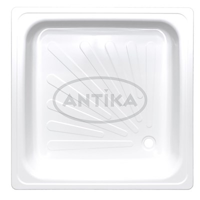 Поддон квадрат 0,7*0,7*0,12 Antika стальной (ВИЗ) 533669