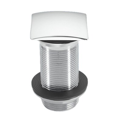 Выпуск (H90мм, D60мм сливная решётка, L60ммх60мм пробка тип-"кнопка") латунный без перелива с контрг 878989