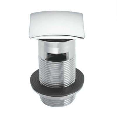 Выпуск (H90мм, D60мм сливная решётка, L60ммх60мм пробка тип-"кнопка") латунный с внутренним переливо 859422