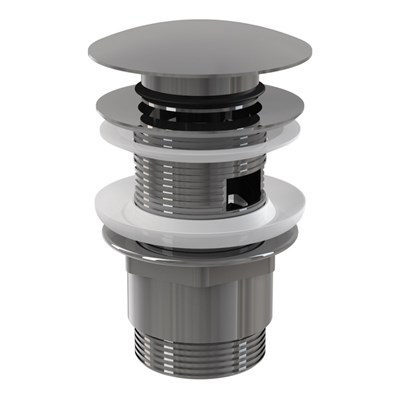 Выпуск 1"1/4 Click-clack с переливом, металл, большая пробка, хром 865500